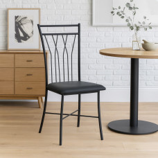 стул HOBEL WMX-CH-81 METAL BLACK/GREY (1)