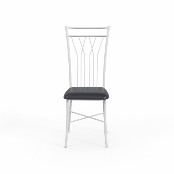 სკამი HOBEL WMX-CH-81 METAL WHITE/BLACK (1)