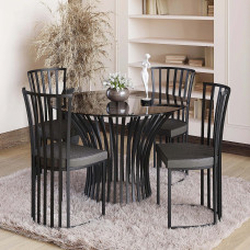 სკამი HOBEL WMX-CH-86 BLACK/ GREY (1)