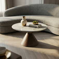 журнальный стол HOMELEGANCE GREEG 3696-30T/B MARBLE/OAK (2)