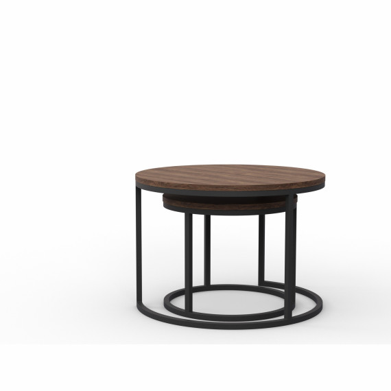 ჟურნალის მაგიდა HOBEL EX-B22 METAL BLACK/ K090 (2)