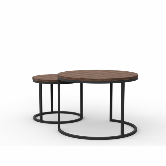 ჟურნალის მაგიდა HOBEL EX-B22 METAL BLACK/ K090 (2)