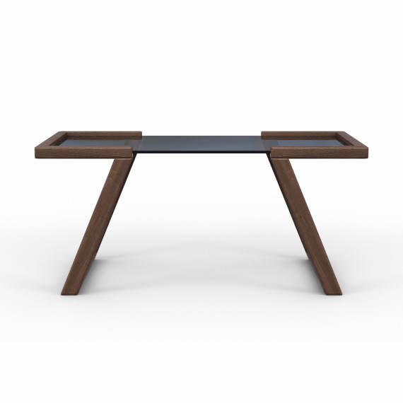 ჟურნალის მაგიდა HOBEL MIA GLASS DARK CHOCOLATE (2)