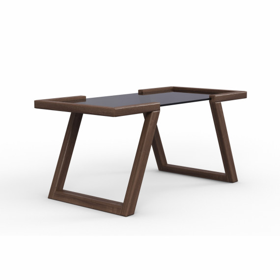 ჟურნალის მაგიდა HOBEL MIA GLASS DARK CHOCOLATE (2)