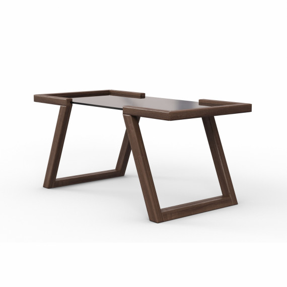 ჟურნალის მაგიდა HOBEL MIA GLASS DARK CHOCOLATE (2)