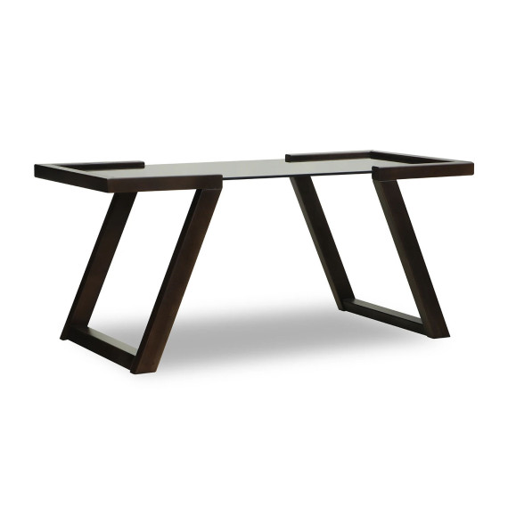 ჟურნალის მაგიდა HOBEL MIA GLASS DARK CHOCOLATE (2)