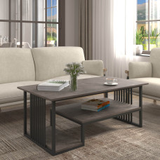 журнальный стол HOBEL ML-ARM99 METAL BLACK/ K539 (1)