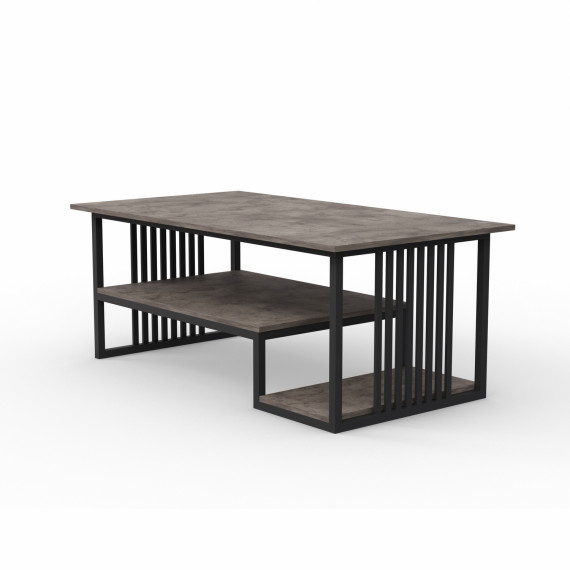 ჟურნალის მაგიდა HOBEL ML-ARM99 METAL BLACK/ K539 (1)