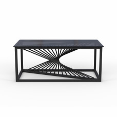 ჟურნალის მაგიდა HOBEL WMX-CT-27 METAL BLACK/GLASS FM (1)