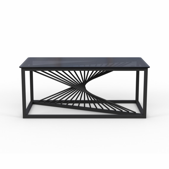 ჟურნალის მაგიდა HOBEL WMX-CT-27 METAL BLACK/GLASS FM (1)