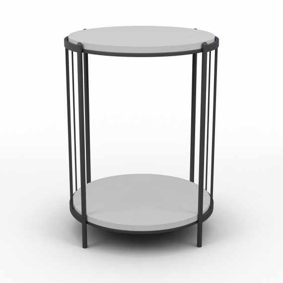 ჟურნალის მაგიდა HOBEL SUNNY METAL BLACK/ GREY 5502Y (1)