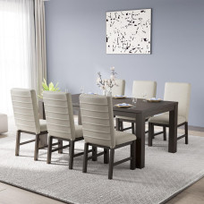 dining set HOBEL FRIENDLY 1+6 BLACK PIGMENT (4)