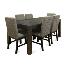 dining set HOBEL FRIENDLY 1+6 BLACK PIGMENT (4)