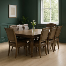 столовый гарнитур HOBEL SAGA 1+8 OLD OAK/PHANTOM 6 (10)