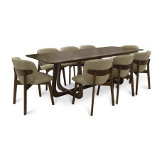 dining set HOBEL VEOLIA 1+8 OAK PIGMENT/MELO 6 (5)
