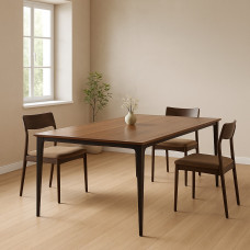 სასადილო მაგიდა HOBEL AMBER 100x200 WALNUT (3)