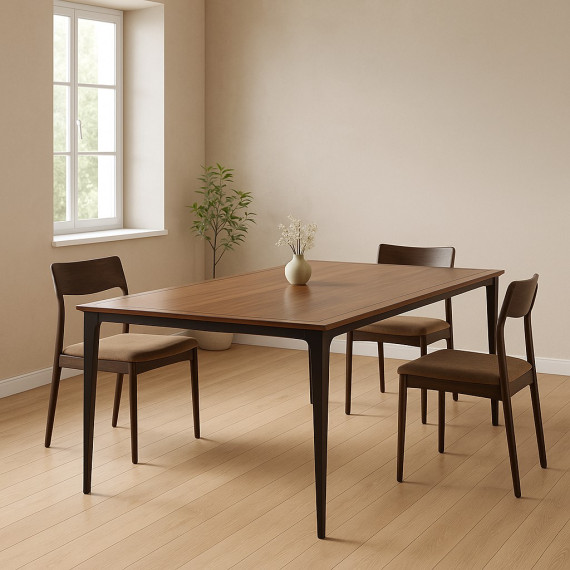 სასადილო მაგიდა HOBEL AMBER 100x200 WALNUT (3)