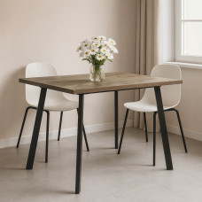 dining table MAMADOMA BORG-140, РАЗДВИЖНОЙ 140(180)X85, ДУБ ВЕЛИНГТОН/ЧЕРНЫЙ,1 (УПАК.) (1)
