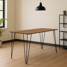 dining table HOBEL G-01-T MTAL BLACK/K004 (1)