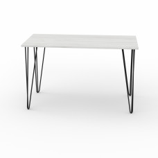 სასადილო მაგიდა HOBEL G-01-T MTAL BLACK/ANTIK BEYAZ-G (1)