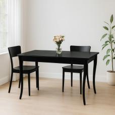 dining table HOBEL MOLINA DT (90X150X200) CHOCOLAT PIGMENT (1)