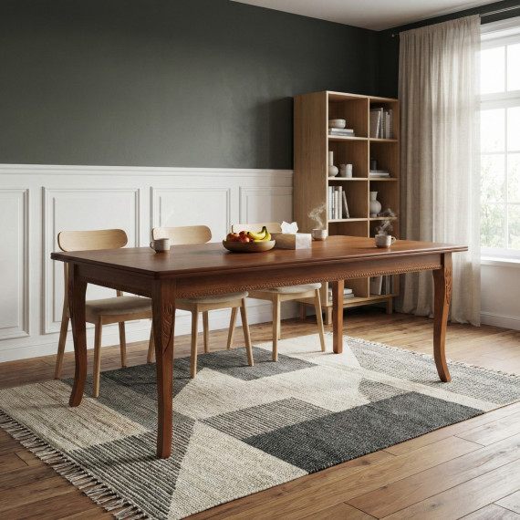 dining table HOBEL NIKA T-135 P (100x200) OREX TOBAK (1)