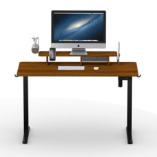 gaming pc desk KINGSMITH ETSFI21 ANTIQUE WOOD