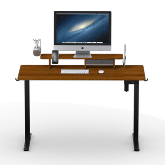 gaming pc desk KINGSMITH ETSFI21 ANTIQUE WOOD