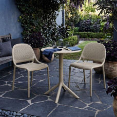 ბაღის გარნიტური KOOPMAN BISTRO SET PP 3PCS LIGHT GREY