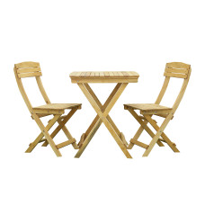 ბაღის გარნიტური HOBEL POND 1+2 WOOD TIK (1)