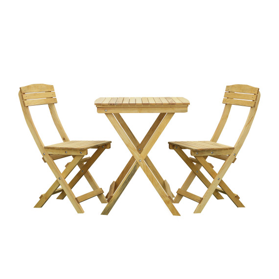 ბაღის გარნიტური HOBEL POND 1+2 WOOD TIK (1)