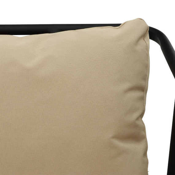 ბაღის გარნიტური HOBEL ROUND 2+1+1 AL BLACK/BEIGE (4)