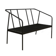 садовый гарнитур HOBEL ROUND 2+1+1 AL BLACK/BEIGE (4)