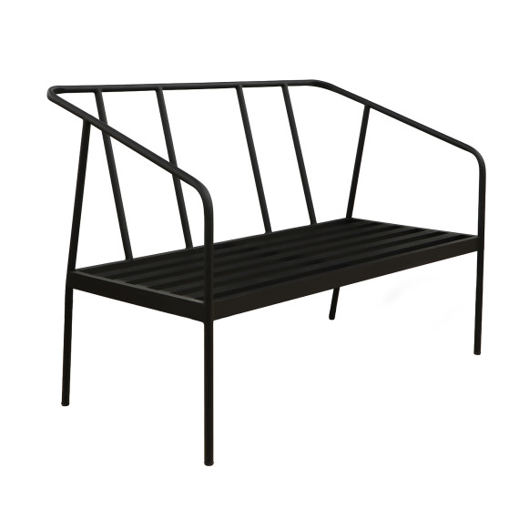 ბაღის გარნიტური HOBEL ROUND 2+1+1 AL BLACK/BEIGE (4)