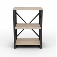 წიგნის კარადა და თარო HOBEL LOFT-SH-139-S BLACK/ 3025 (1)