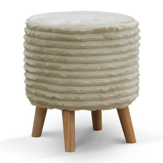 ტაბურეტი და პუფი HOBEL SONYA ROUND MEGA BEACH/CREAM MONACO 2 (1)