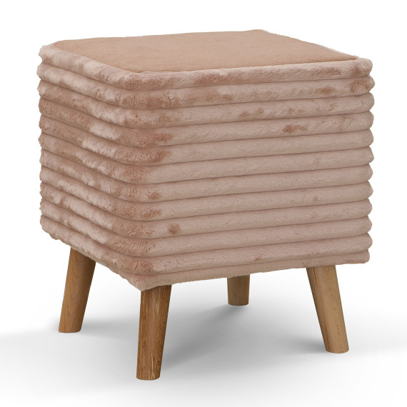 ტაბურეტი და პუფი HOBEL SONYA SQUARE MEGA OLDROSE/PINK MELO 12 (1)