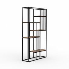 წიგნის კარადა და თარო HOBEL LANFEN 100 BLACK METAL/ K004 (1)