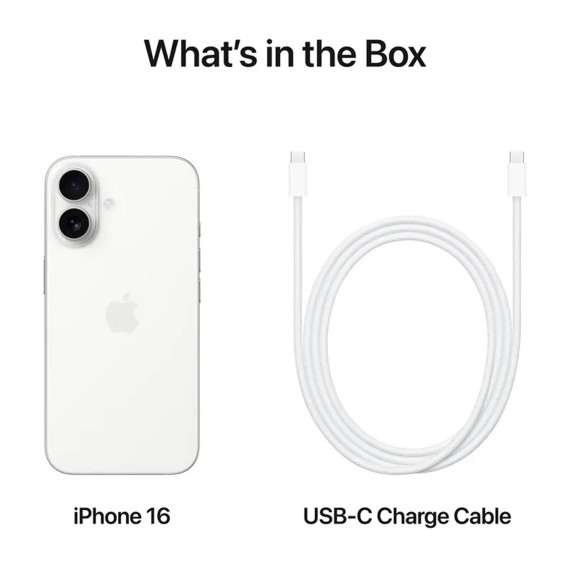 სმარტფონი APPLE IPHONE 16 128GB WHITE