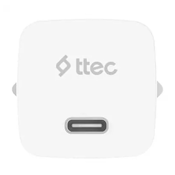 power adapter TTEC TTEC SMARTCHARGER GAN 20W PD TRAVEL FAST CHARGER, WHITE