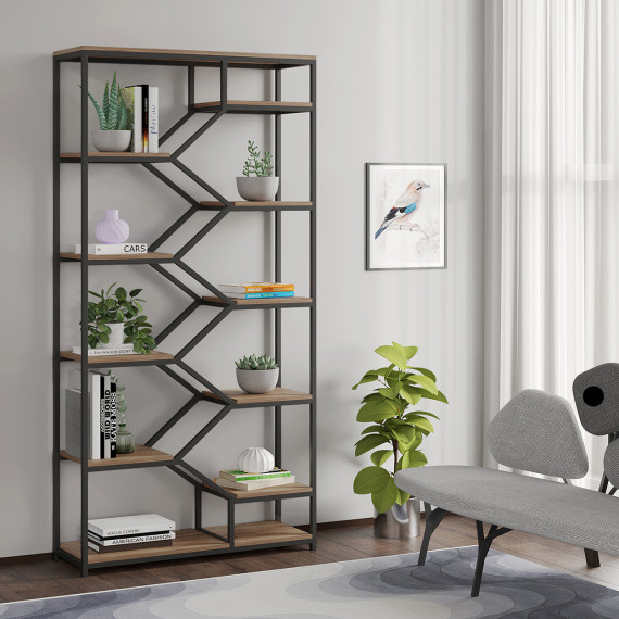 bookcase & shelving HOBEL DAVEN BLACK METAL/K004 (1)