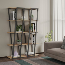 წიგნის კარადა და თარო HOBEL LANFEN M125 METAL BLACK/K003 (1)