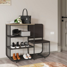 shoe shelf HOBEL WMX-SH-666 METAL BLACK R (1)