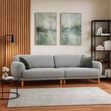 sofa HOBEL ALYASKA 3 GREY BUKLE 8/ NIAGARA GREY (2)