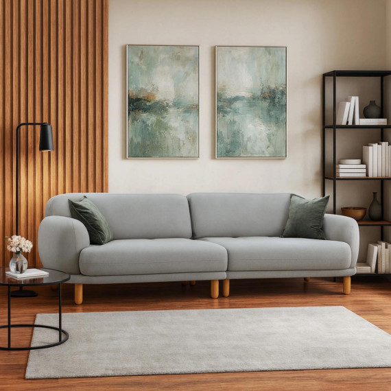 დივანი HOBEL ALYASKA 3 GREY BUKLE 8/ NIAGARA GREY (2)