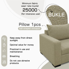 armchair HOBEL ANGEL 1 BUKLE BEIGE /BENORRY 1002 (1)