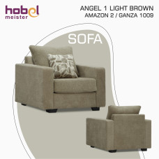 sofa HOBEL ANGEL 1 LIGHT BROWN AMAZON 2 / GANZA 1009 (1)