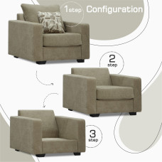 sofa HOBEL ANGEL 1 LIGHT BROWN AMAZON 2 / GANZA 1009 (1)