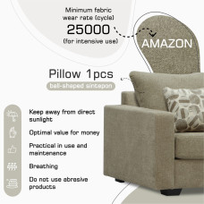 sofa HOBEL ANGEL 1 LIGHT BROWN AMAZON 2 / GANZA 1009 (1)