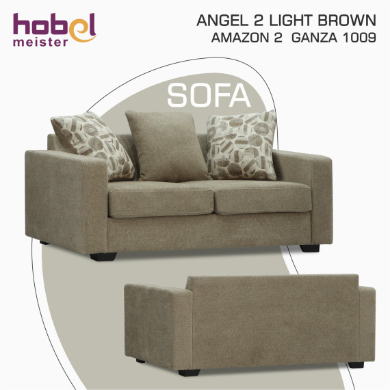 დივანი HOBEL ANGEL 2 LIGHT BROWN AMAZON 2 / GANZA 1009 (1)